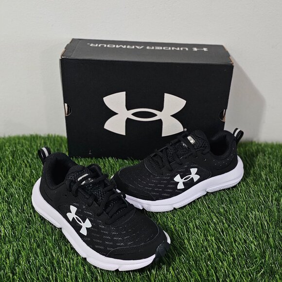 Under Armour Assert 10 - Kid's Size 4Y - Black / White - 3026182 - Picture 1 of 7